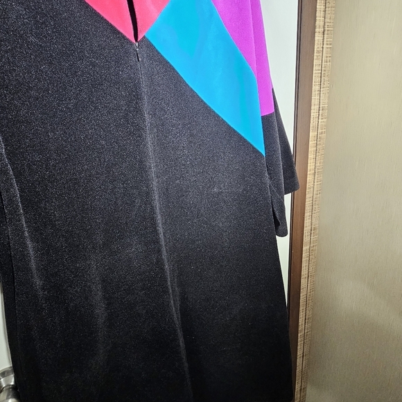 Vanity Fair Womens Size M Vintage 80s MOD Lounge Plush Lounge House Dress Retro - Picture 5 of 13